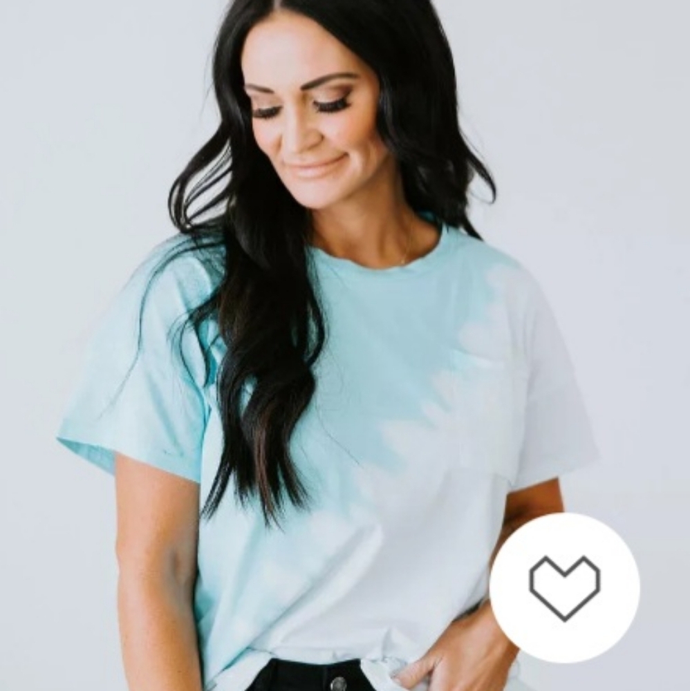 Women's Blue / Aqua Tie Dye Tee